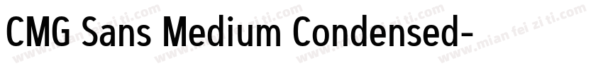 CMG Sans Medium Condensed字体转换